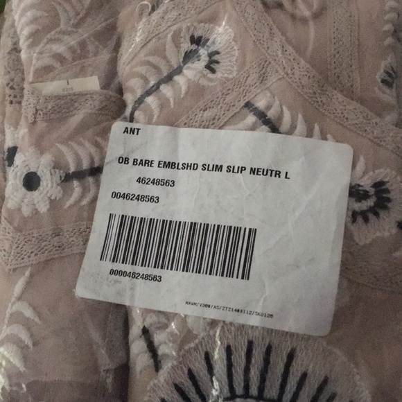 New Anthropologie Embroidered Slip Dress Maeve L - Picture 3 of 4